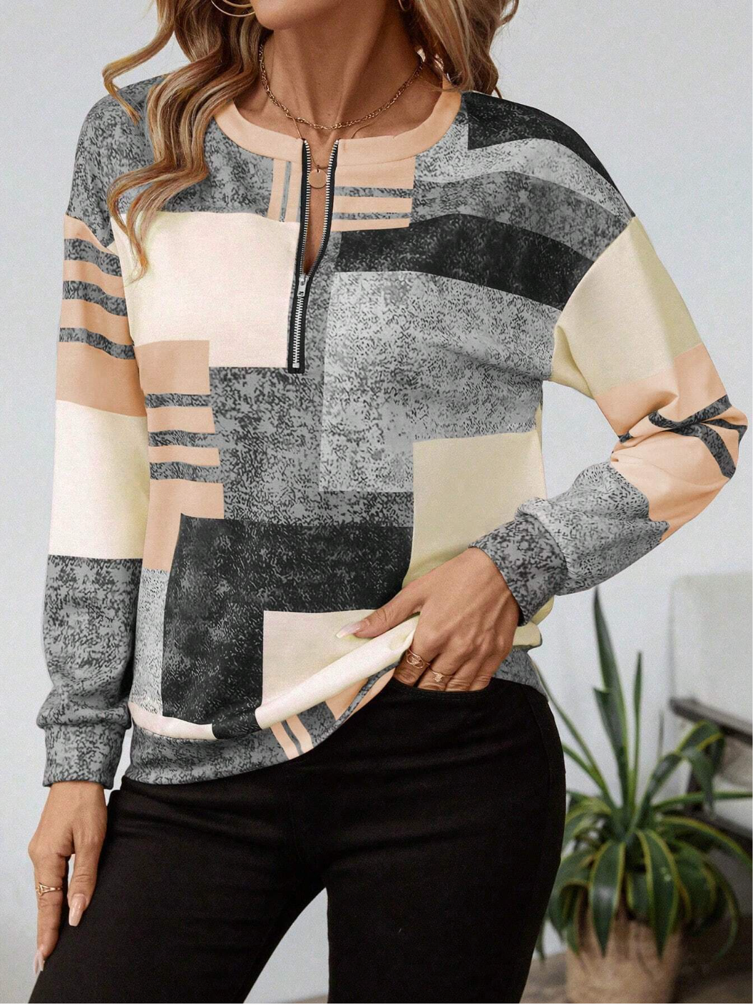 Melanie | Artistic Patchwork Sweater