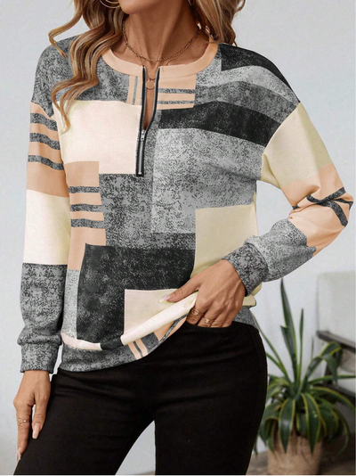 Melanie | Artistic Patchwork Sweater