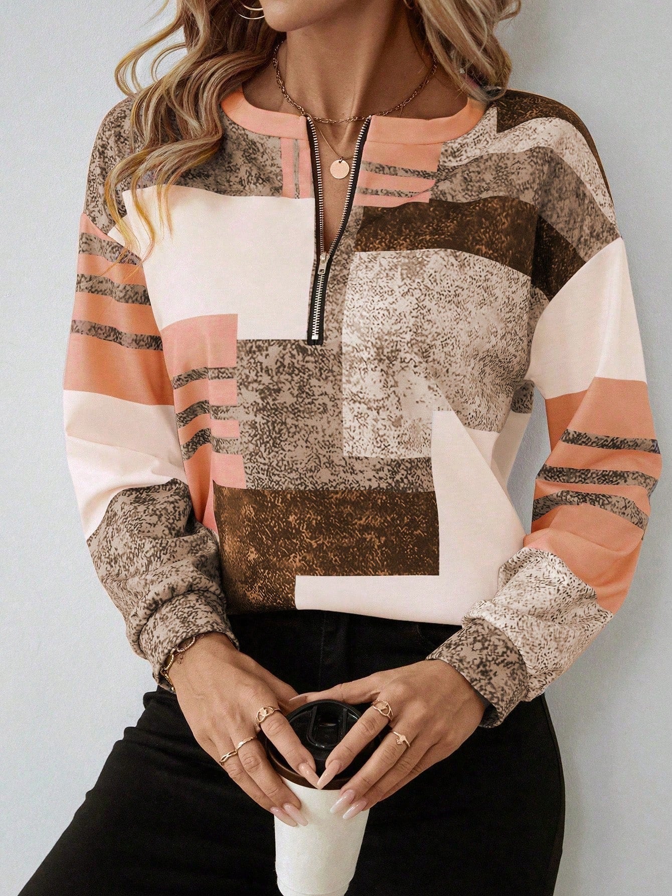 Melanie | Artistic Patchwork Sweater