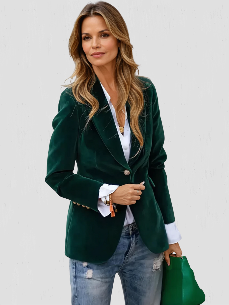 Michaela | Velvet Blazer