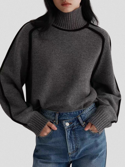 Yvette | Contrast Trim Sweater