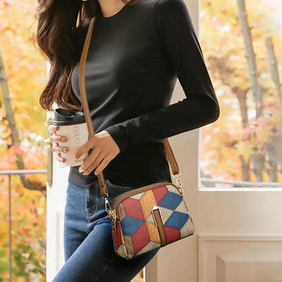 Pearl | Patchwork Leather Crossbody Bag