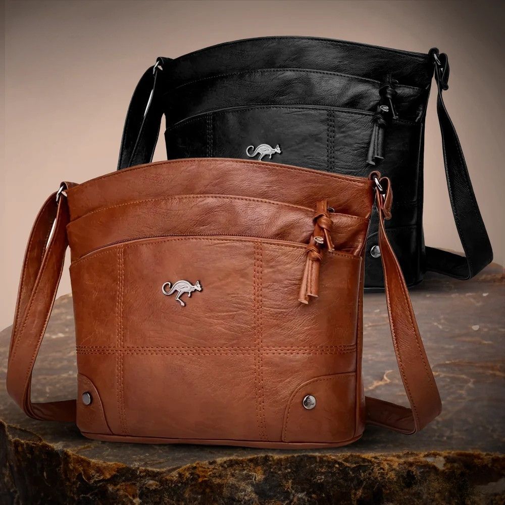 Elise | Classic Leather Crossbody Bag