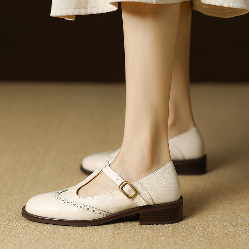 Isabelle | Vintage Wingtip Flats