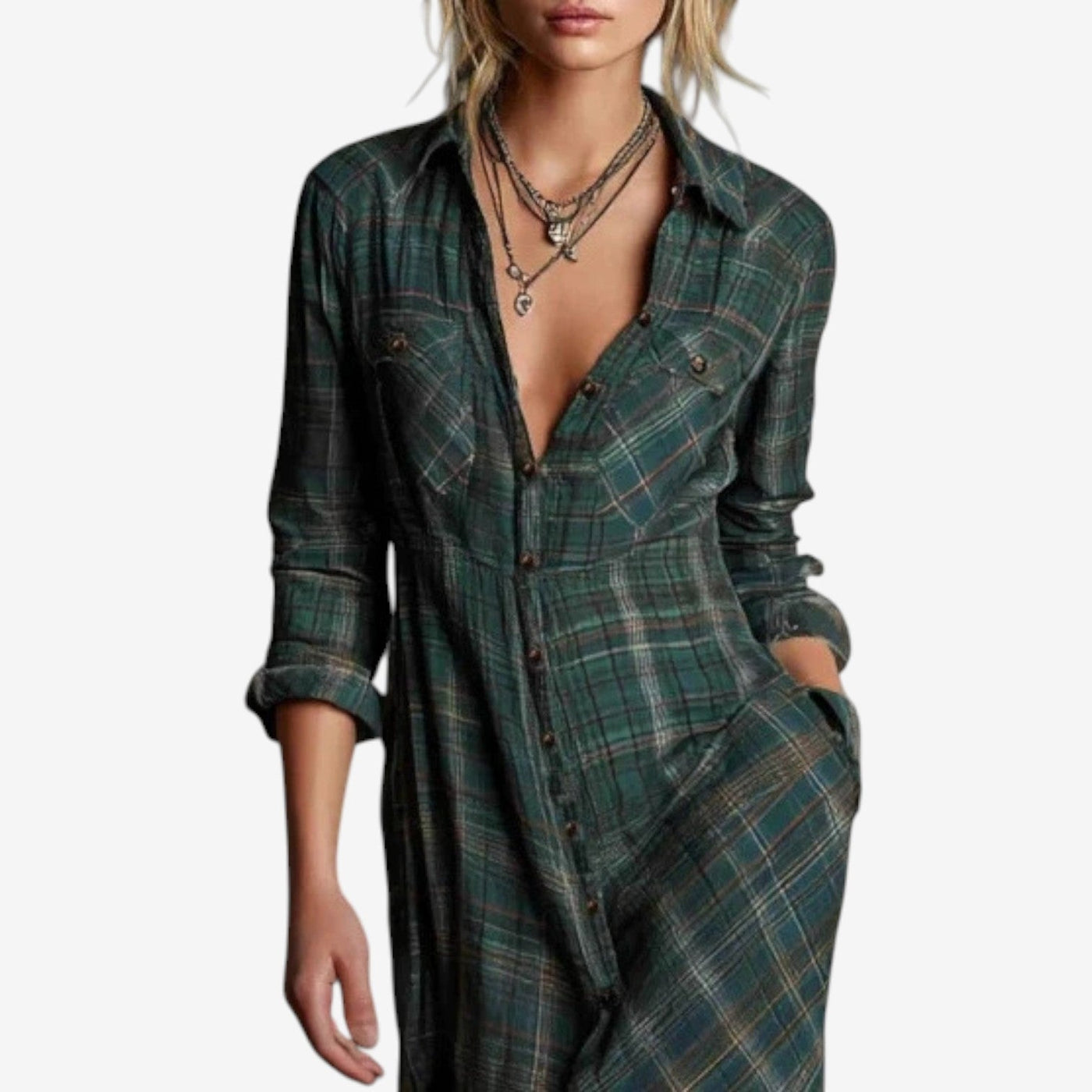 Willow | Rustic Plaid Dress