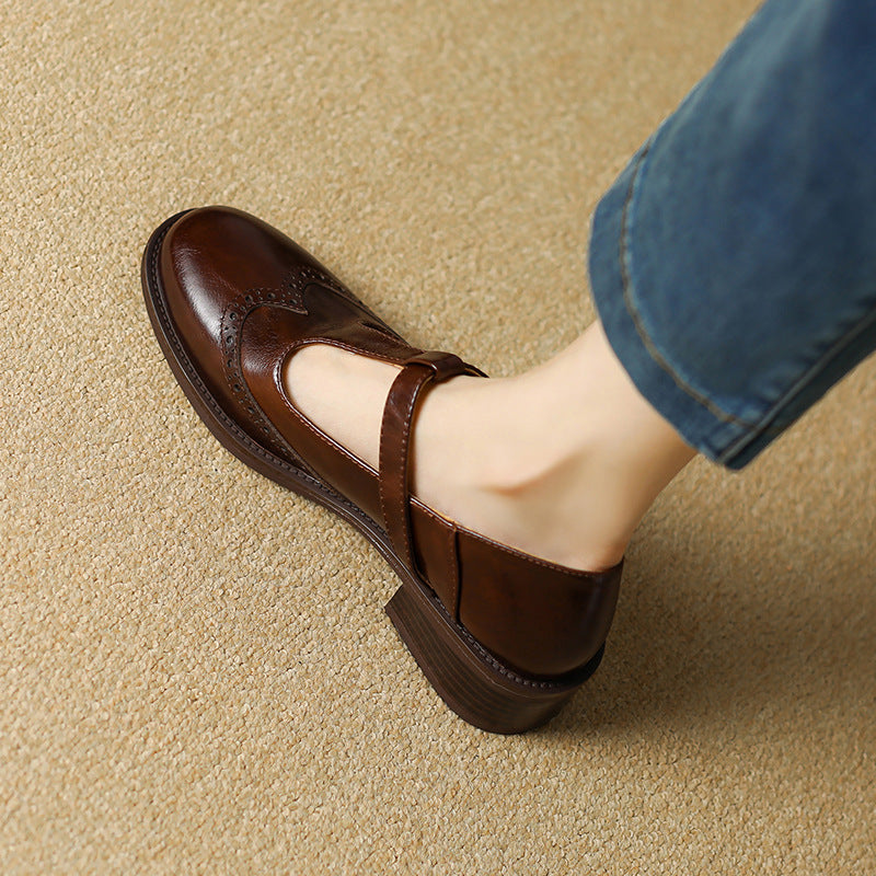 Isabelle | Vintage Wingtip Flats