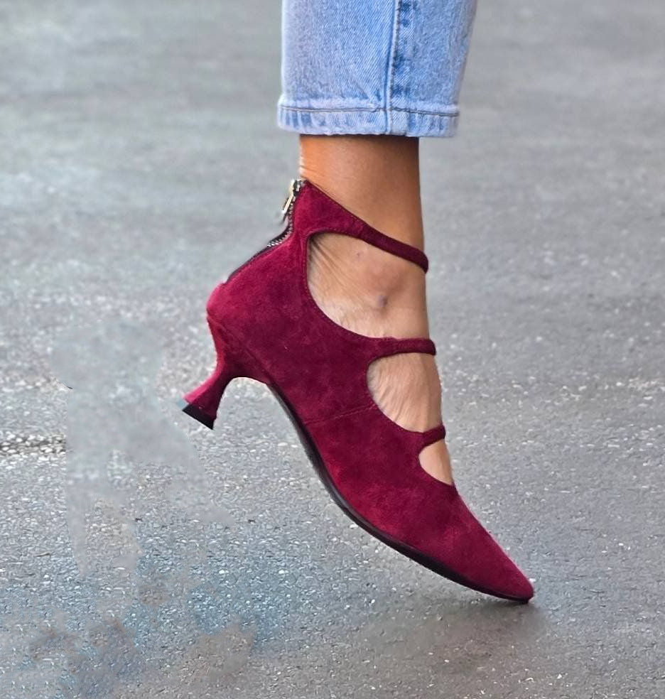 Deborah | Suede Strappy Heels
