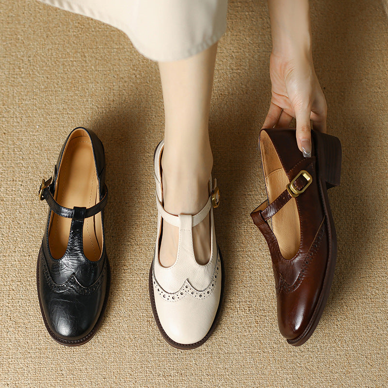 Isabelle | Vintage Wingtip Flats