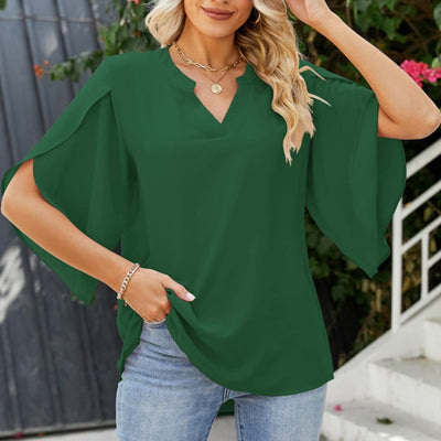 Chloe | Flowing V-Neck Blouse