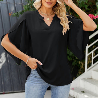 Chloe | Flowing V-Neck Blouse