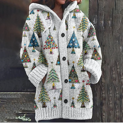 Jewel | Holiday Knit Hooded Cardigan