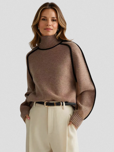 Yvette | Contrast Trim Sweater