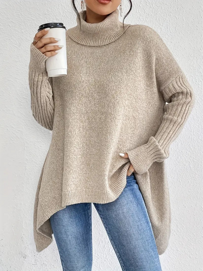 Bonnie | Turtleneck Poncho Sweater