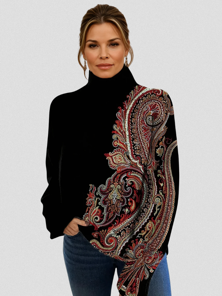 Elena | Regal Paisley Sweater