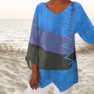 Elizabeth | Colorblock Tunic Blouse