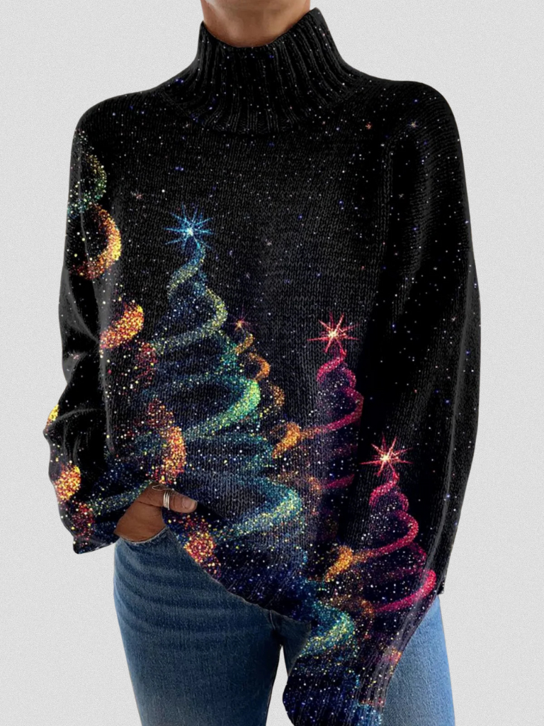 Noelle | Starlit Trees Sweater