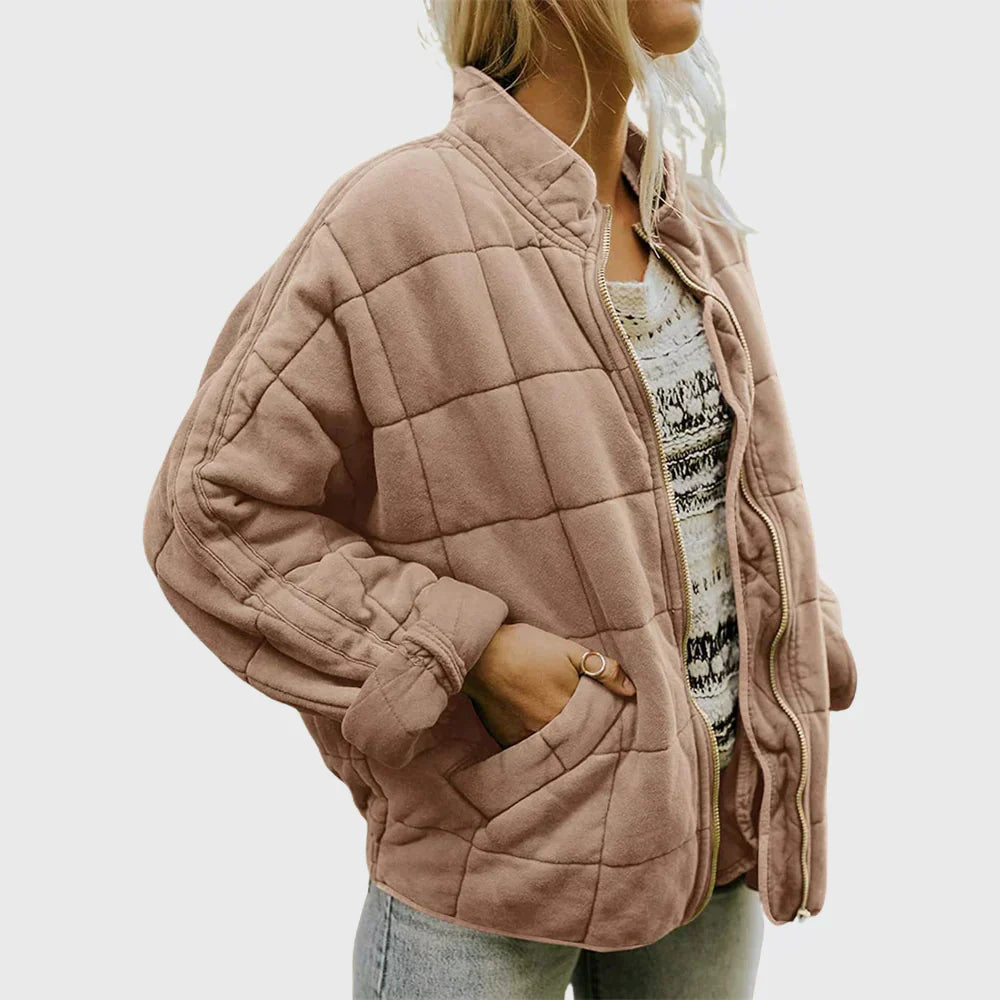 Freja | Quilted Comfort Sweater Jacket