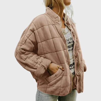 Freja | Quilted Comfort Sweater Jacket