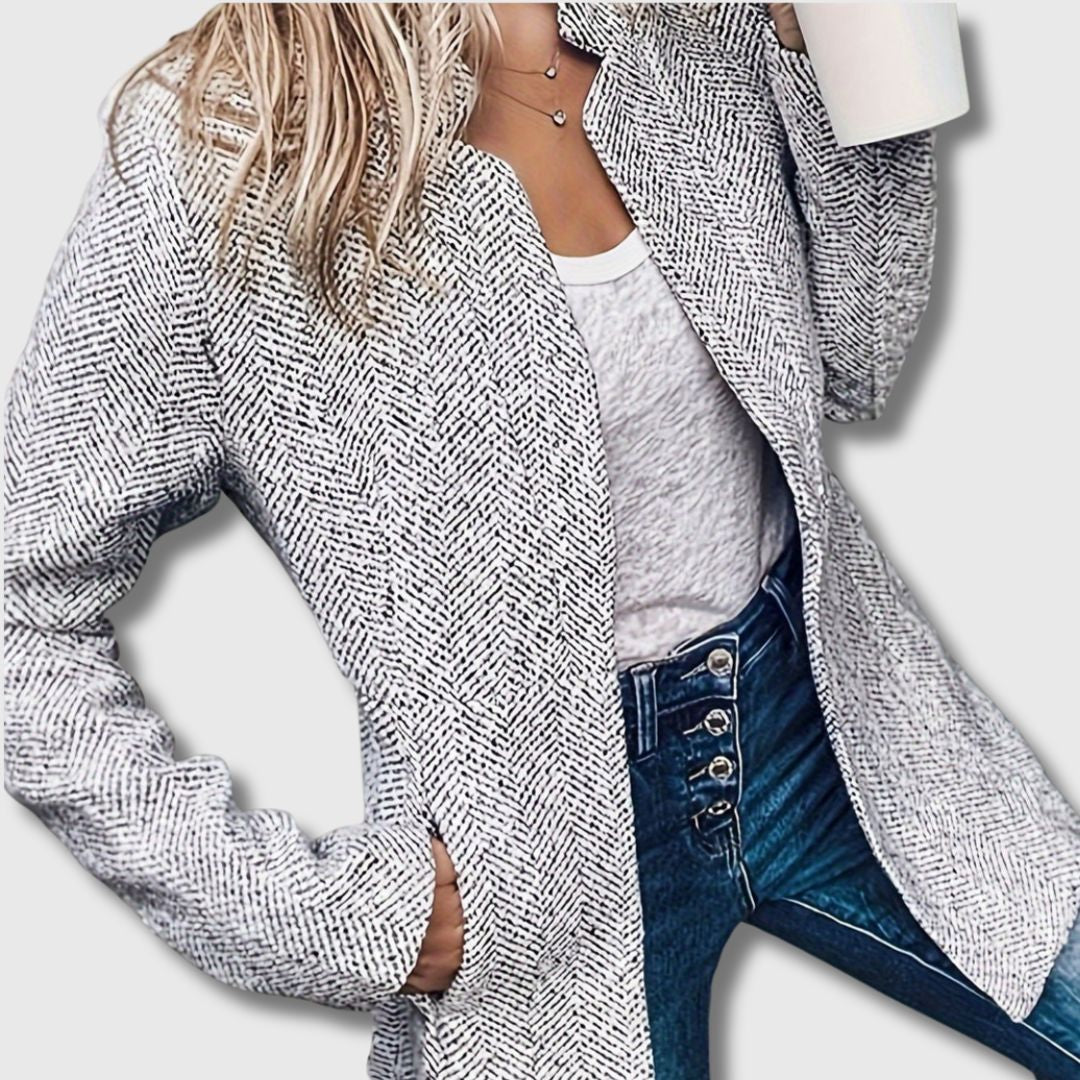 Catherine | Herringbone Blazer