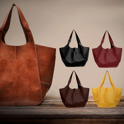 Rina | Oversized Leather Tote