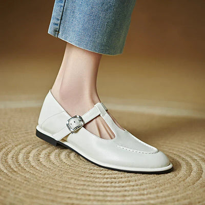 Claudine | Modern T-Strap Loafers