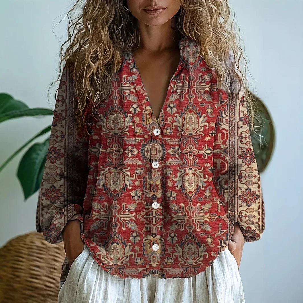 Paloma | Elegant Patchwork Blouse