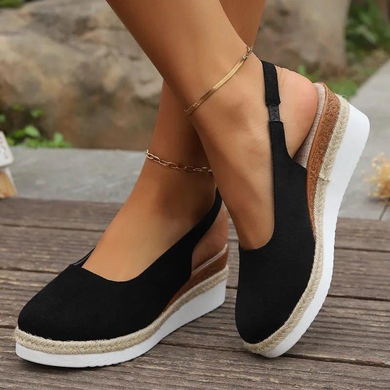 Helene | Casual Slingback Platform Shoes