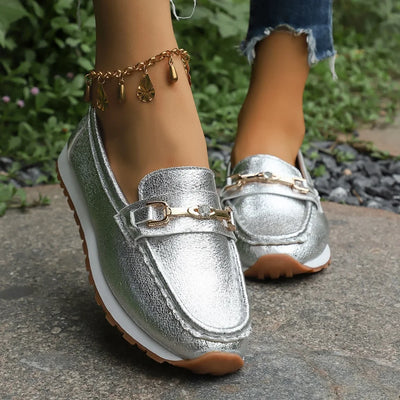 Vanessa | Metallic Comfort Loafers