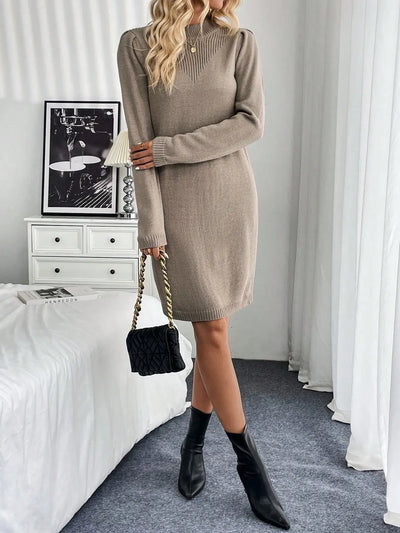 Celeste | Belted Knit Sweater Dress