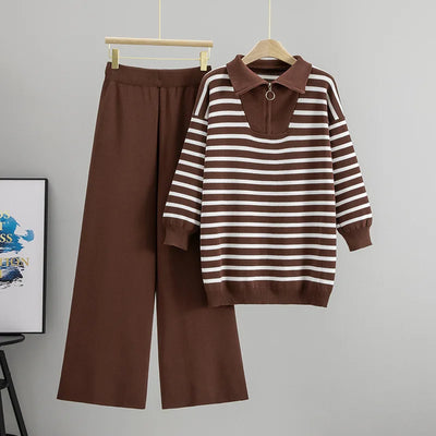 Hailey | Striped Serenity Knit Set