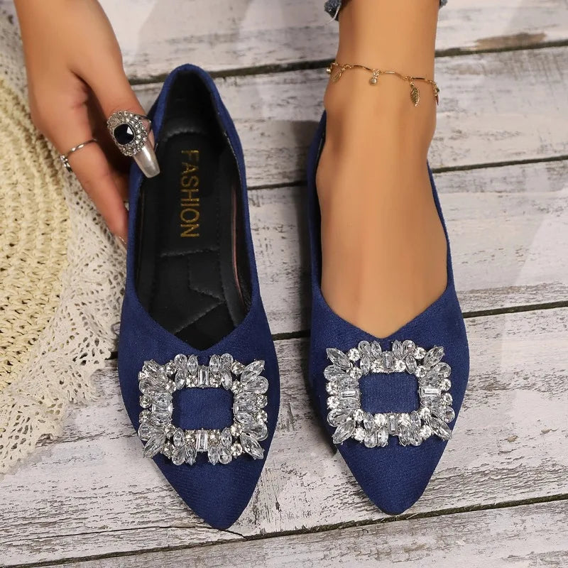 Audrina | Crystal Luxe Flats