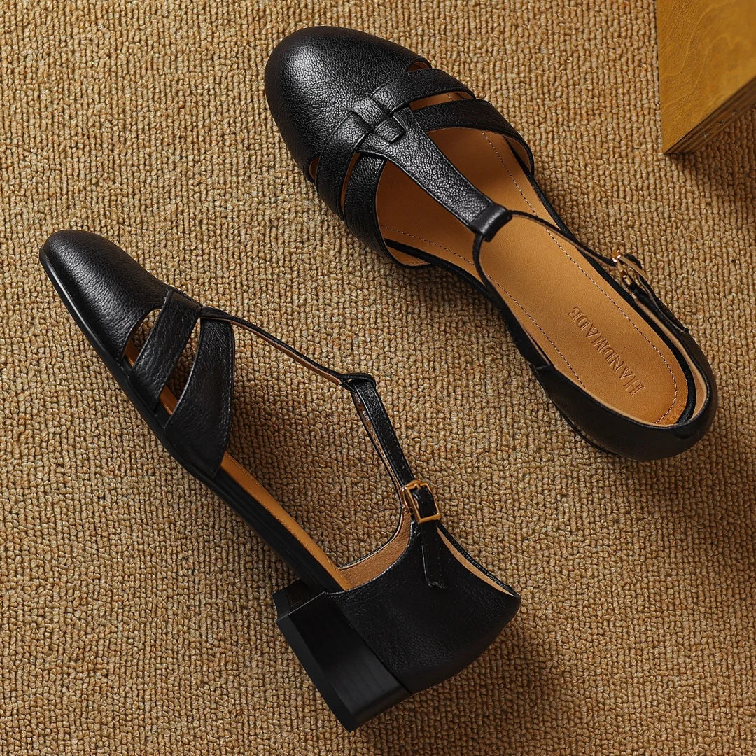 Amara | Cross-Strap Comfort Heels