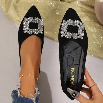 Audrina | Crystal Luxe Flats
