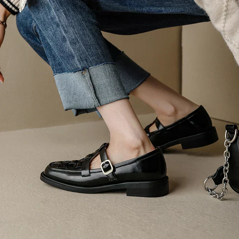 Vivienne | Woven Charm Loafers