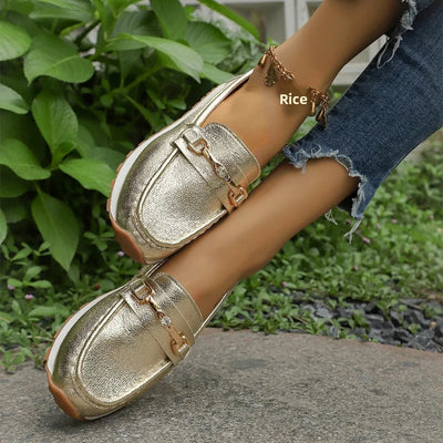 Vanessa | Metallic Comfort Loafers