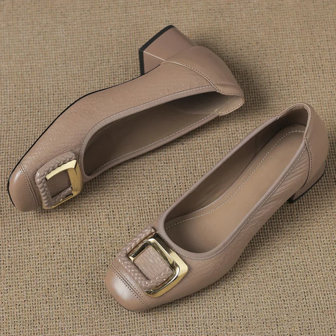 Odette | Classic Buckle Heels