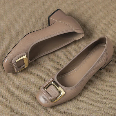 Odette | Classic Buckle Heels