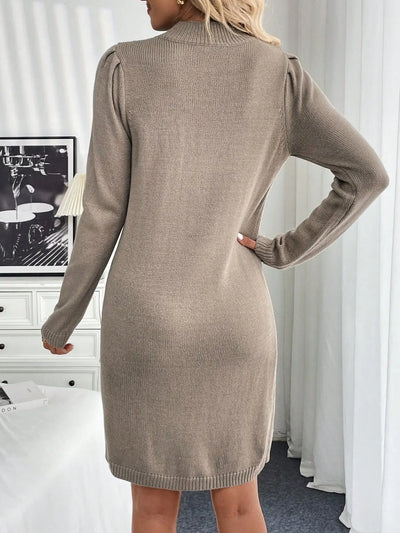 Celeste | Belted Knit Sweater Dress
