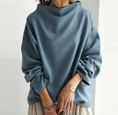 Selena | Minimalist High-Neck Sweater