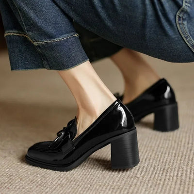 Beatrice | Polished Tassel Heels