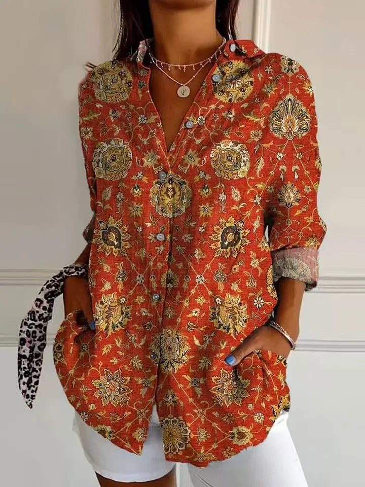 Leona | Autumn Tapestry Blouse