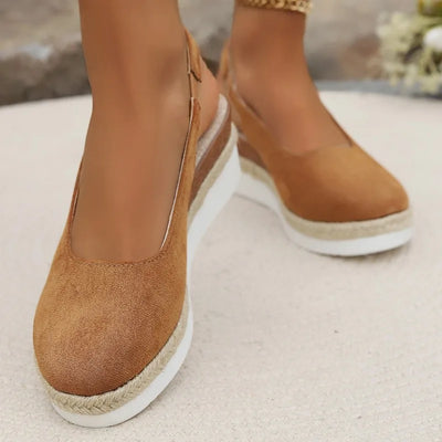Helene | Casual Slingback Platform Shoes