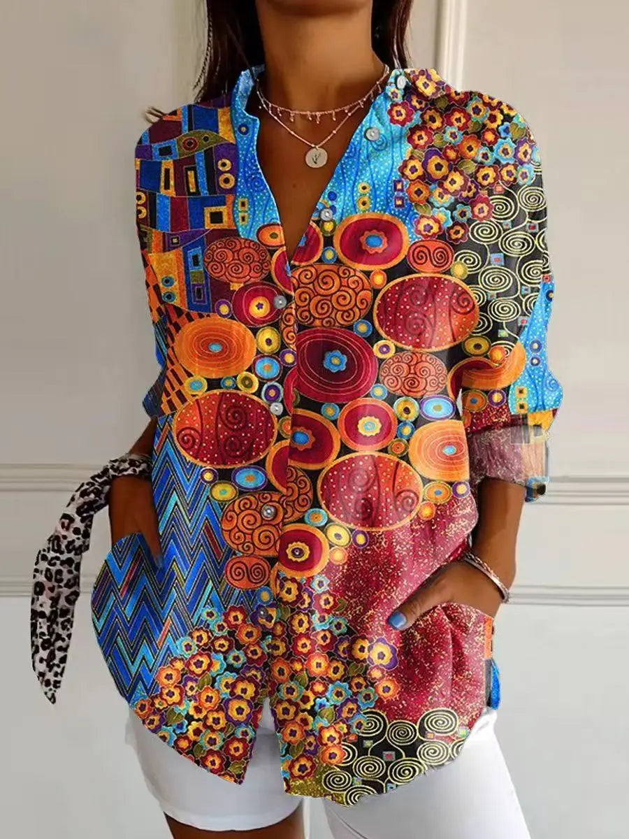 Soraya | Artistic Mosaic Blouse
