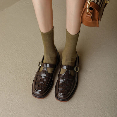 Vivienne | Woven Charm Loafers