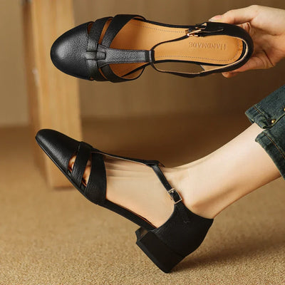 Amara | Cross-Strap Comfort Heels