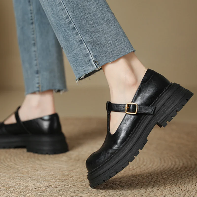 Nora | Heritage T-Strap Loafers