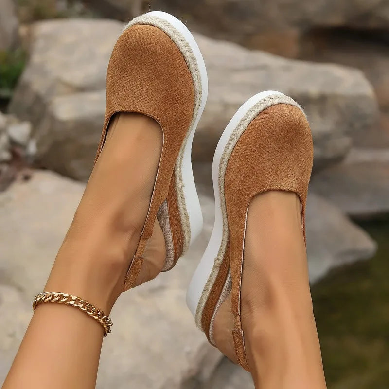 Helene | Casual Slingback Platform Shoes