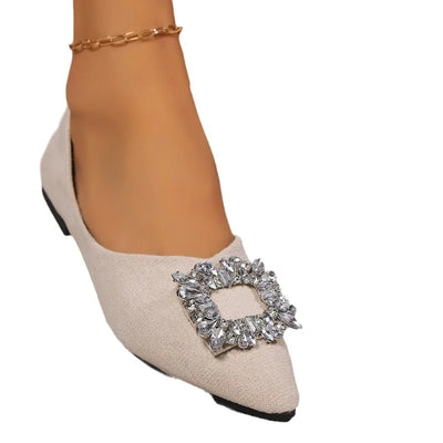 Audrina | Crystal Luxe Flats