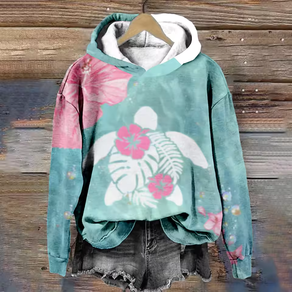 Kaia | Ocean Bloom Hoodie