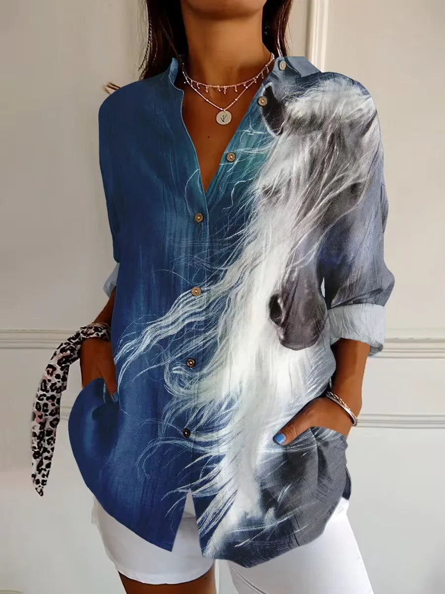 Harlow | Silver Mane Blouse